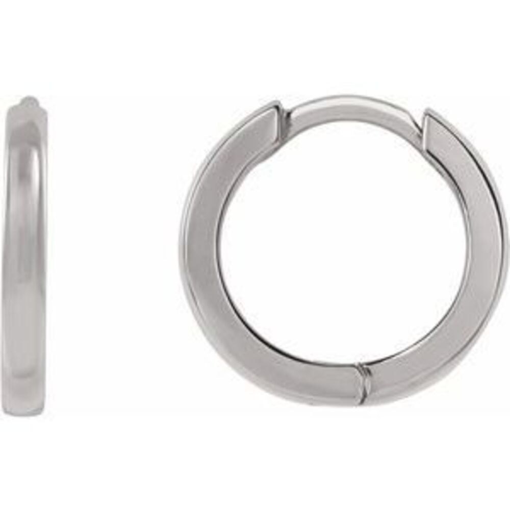 925 Sterling Silver Huggie Hoop Earrings | Hinged Hoop Earrings For Gift - 10mm